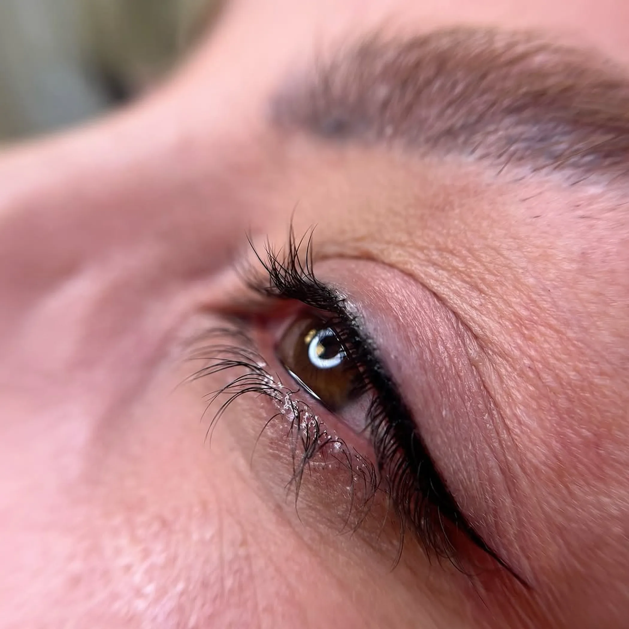 eyeliner along lower lash line